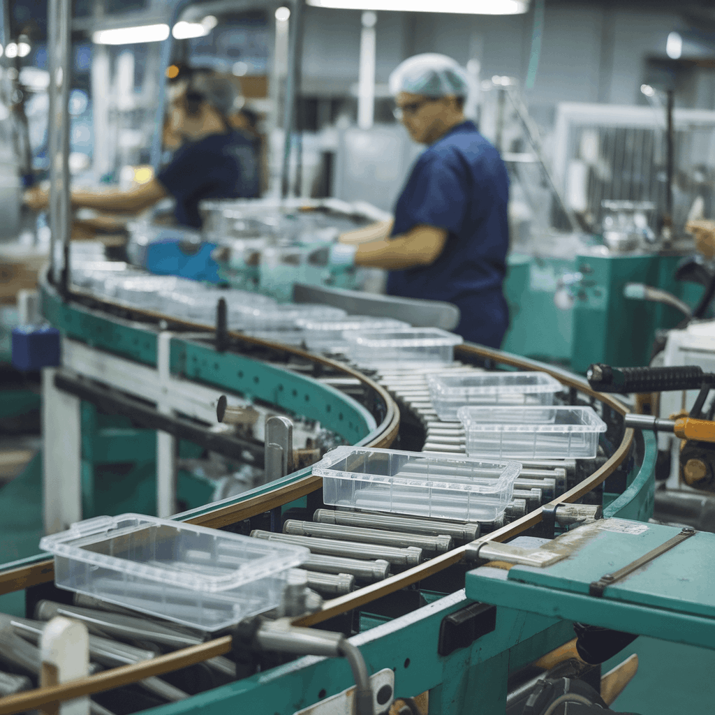 Medical plastic holders production